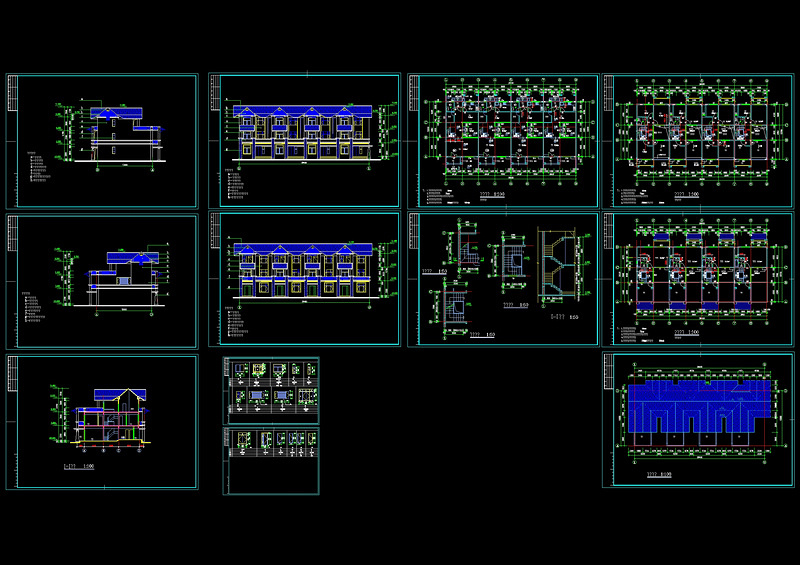 公寓<a href=https://www.yitu.cn/su/7392.html target=_blank class=infotextkey>平面</a>建筑cad<a href=https://www.yitu.cn/su/7937.html target=_blank class=infotextkey>图纸</a>