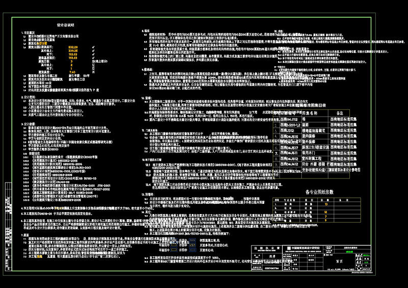 建施<a href=https://www.yitu.cn/su/7590.html target=_blank class=infotextkey>设计</a>总说明cad<a href=https://www.yitu.cn/su/7937.html target=_blank class=infotextkey>图纸</a>