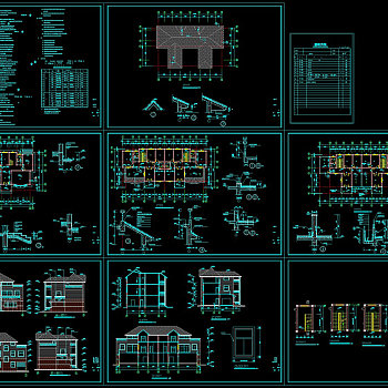 多层住宅建筑cad图纸