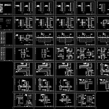 地下室防水图集cad图纸