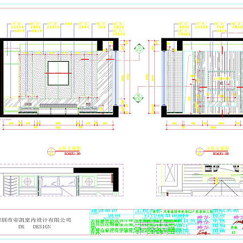 户型立面施工图cad图纸