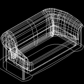 CAD三维沙发素材