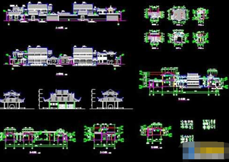 古建筑<a href=https://www.yitu.cn/su/7053.html target=_blank class=infotextkey>亭</a>屋cad<a href=https://www.yitu.cn/su/7590.html target=_blank class=infotextkey>设计</a><a href=https://www.yitu.cn/su/7937.html target=_blank class=infotextkey>图纸</a>