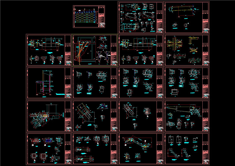 钢架cad素材