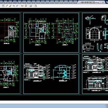 一套完整别墅建筑cad施工图纸