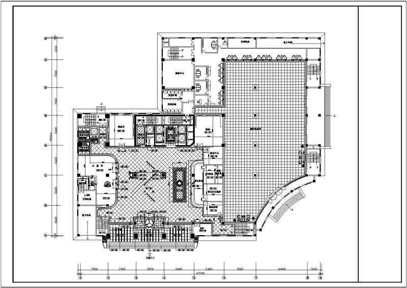 四星<a href=https://www.yitu.cn/sketchup/jiudiandatang/index.html target=_blank class=infotextkey><a href=https://www.yitu.cn/su/7736.html target=_blank class=infotextkey><a href=https://www.yitu.cn/su/7829.html target=_blank class=infotextkey>酒店</a>大堂</a></a>装修<a href=https://www.yitu.cn/su/7590.html target=_blank class=infotextkey>设计</a>CAD施工图