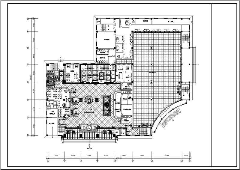 四星<a href=https://www.yitu.cn/sketchup/jiudiandatang/index.html target=_blank class=infotextkey><a href=https://www.yitu.cn/su/7736.html target=_blank class=infotextkey><a href=https://www.yitu.cn/su/7829.html target=_blank class=infotextkey>酒店</a>大堂</a></a>装修<a href=https://www.yitu.cn/su/7590.html target=_blank class=infotextkey>设计</a>CAD施工图