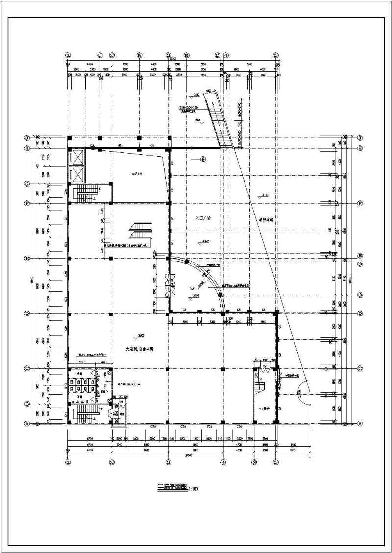 某高层<a href=https://www.yitu.cn/sketchup/jiudianjianzhu/index.html target=_blank class=infotextkey><a href=https://www.yitu.cn/su/7829.html target=_blank class=infotextkey>酒店</a>建筑</a>全套施工<a href=https://www.yitu.cn/su/7590.html target=_blank class=infotextkey>设计</a>CAD<a href=https://www.yitu.cn/su/7937.html target=_blank class=infotextkey>图纸</a>