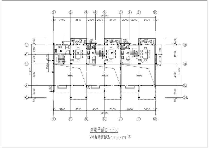 某现代风格14层高层<a href=https://www.yitu.cn/su/8146.html target=_blank class=infotextkey>住宅区</a>建筑施工图