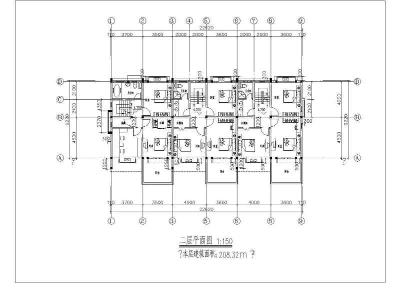 某现代风格14层高层<a href=https://www.yitu.cn/su/8146.html target=_blank class=infotextkey>住宅区</a>建筑施工图