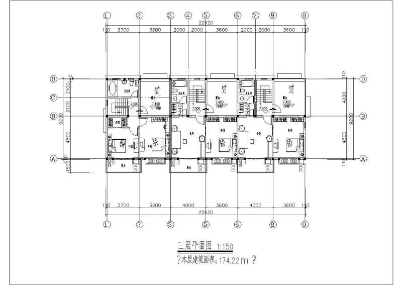 某现代风格14层高层<a href=https://www.yitu.cn/su/8146.html target=_blank class=infotextkey>住宅区</a>建筑施工图