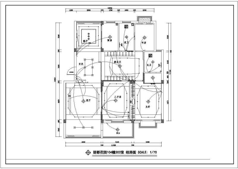 丽都<a href=https://www.yitu.cn/sketchup/huayi/index.html target=_blank class=infotextkey>花</a>园住宅装修CAD<a href=https://www.yitu.cn/su/7590.html target=_blank class=infotextkey>设计</a>施工图