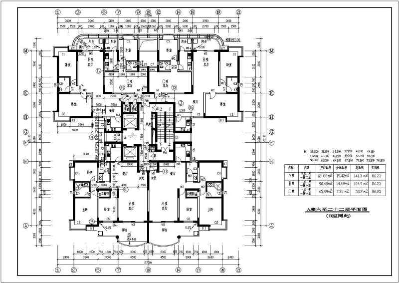 某高层住宅建筑施工图