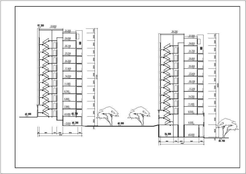 航运新村高层住宅建筑<a href=https://www.yitu.cn/su/7590.html target=_blank class=infotextkey>设计</a>图