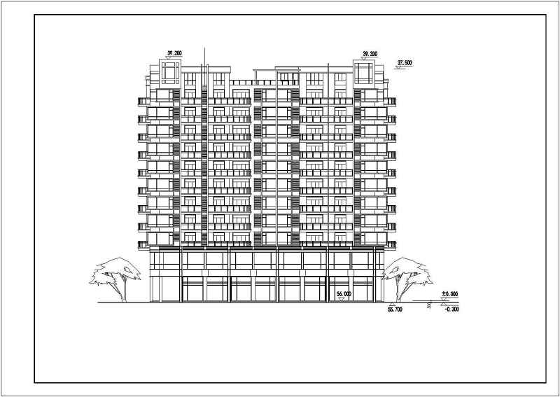 航运新村高层住宅建筑<a href=https://www.yitu.cn/su/7590.html target=_blank class=infotextkey>设计</a>图