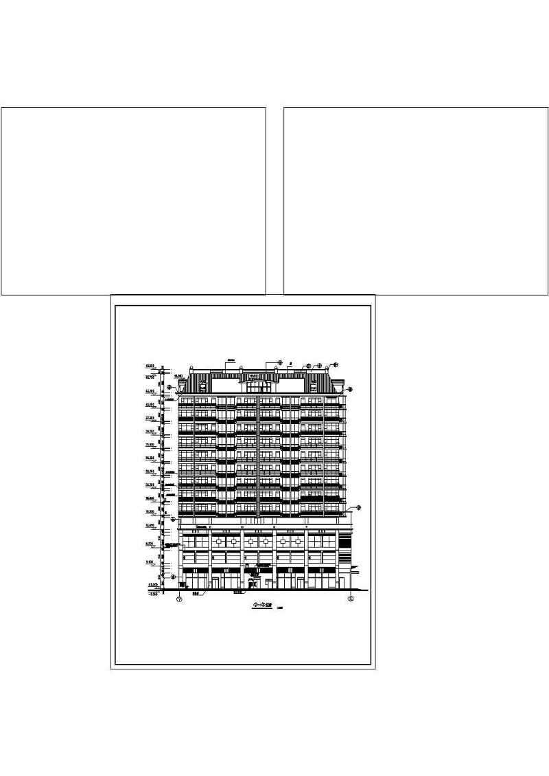 某高层住宅建筑<a href=https://www.yitu.cn/su/7590.html target=_blank class=infotextkey>设计</a>图