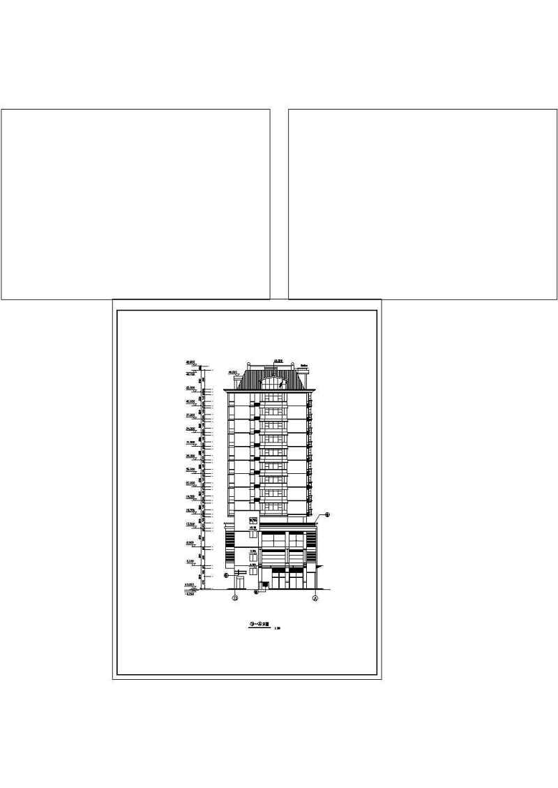 某高层住宅建筑<a href=https://www.yitu.cn/su/7590.html target=_blank class=infotextkey>设计</a>图