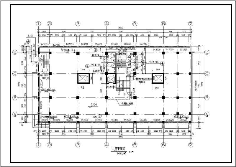 某高层住宅建筑<a href=https://www.yitu.cn/su/7590.html target=_blank class=infotextkey>设计</a>图