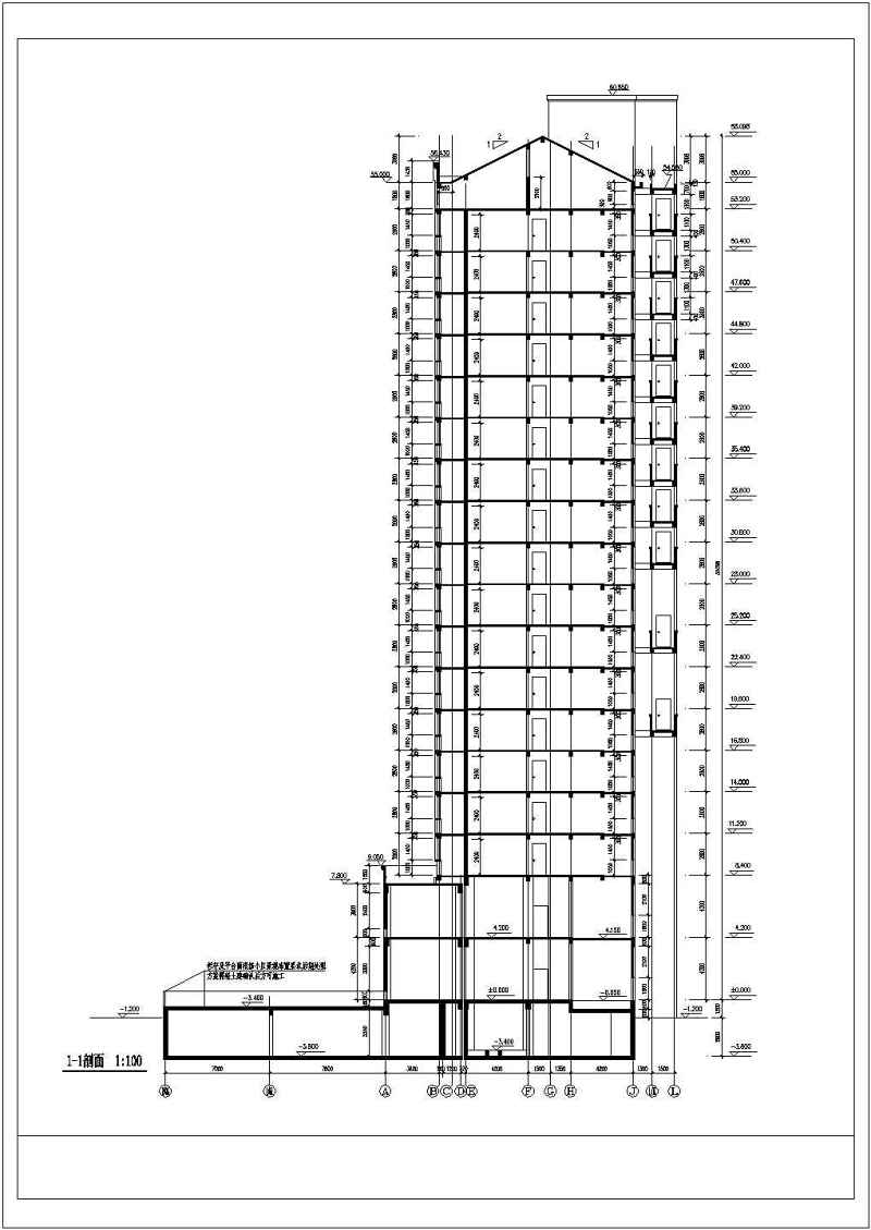 高层住宅<a href=https://www.yitu.cn/su/8159.html target=_blank class=infotextkey>楼</a>建筑<a href=https://www.yitu.cn/su/7590.html target=_blank class=infotextkey>设计</a>图