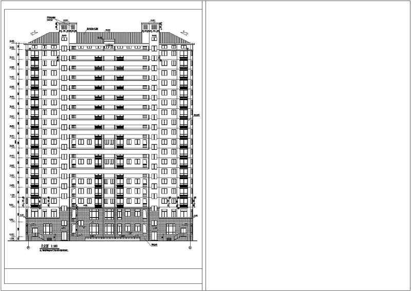 高层住宅<a href=https://www.yitu.cn/su/8159.html target=_blank class=infotextkey>楼</a>建筑<a href=https://www.yitu.cn/su/7590.html target=_blank class=infotextkey>设计</a>图