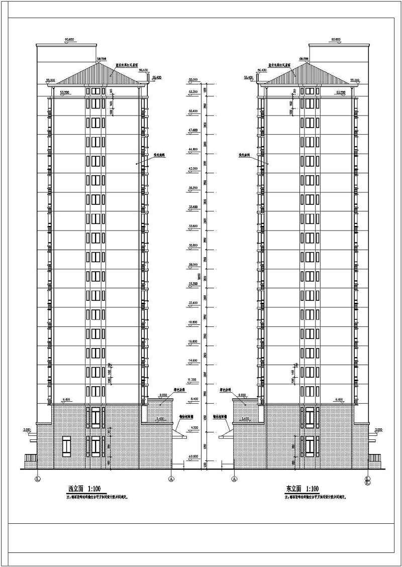 高层住宅<a href=https://www.yitu.cn/su/8159.html target=_blank class=infotextkey>楼</a>建筑<a href=https://www.yitu.cn/su/7590.html target=_blank class=infotextkey>设计</a>图