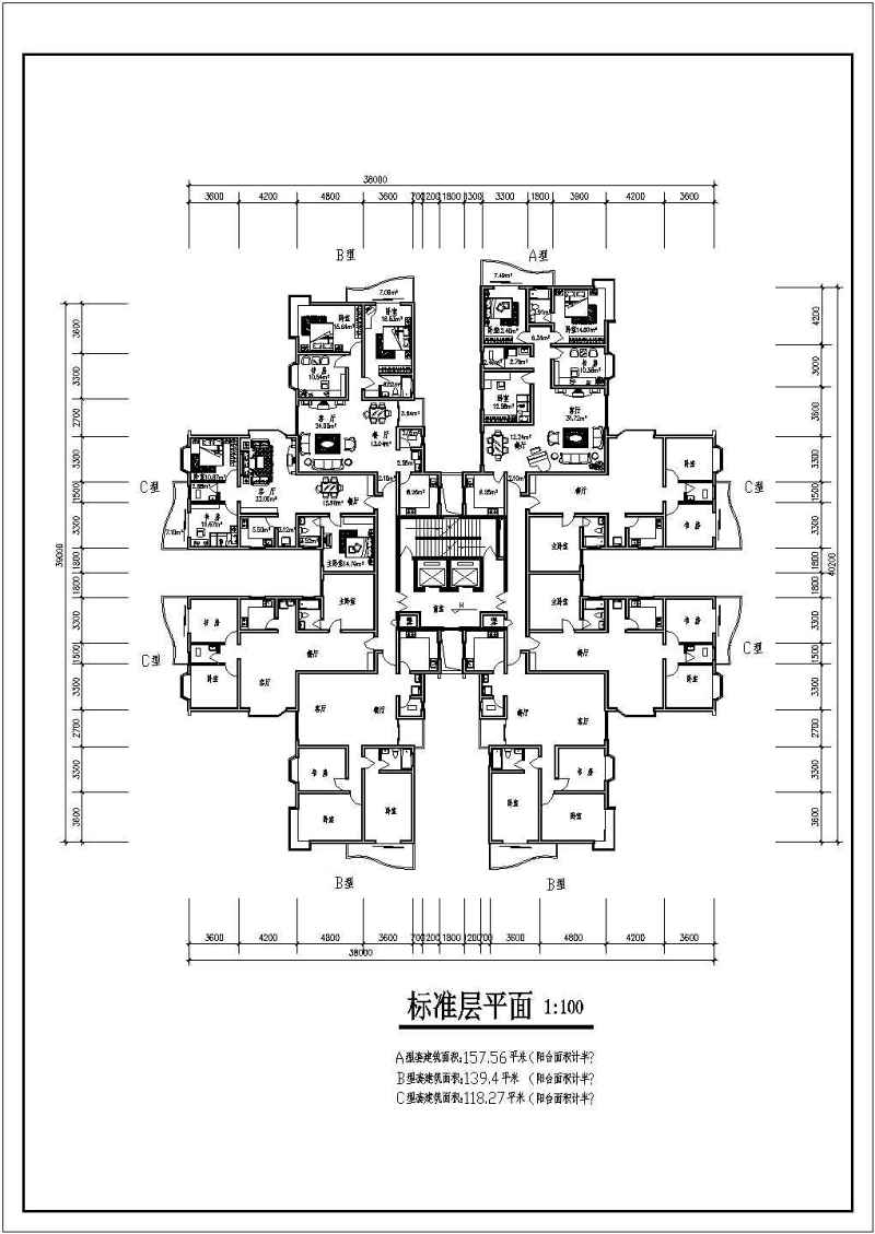 高层住宅<a href=https://www.yitu.cn/su/8159.html target=_blank class=infotextkey>楼</a>建筑<a href=https://www.yitu.cn/su/7590.html target=_blank class=infotextkey>设计</a>图