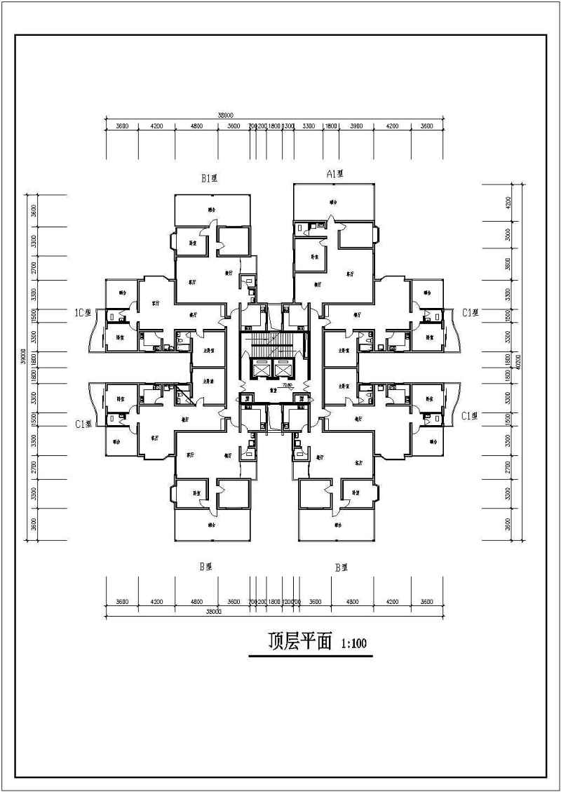 高层住宅<a href=https://www.yitu.cn/su/8159.html target=_blank class=infotextkey>楼</a>建筑<a href=https://www.yitu.cn/su/7590.html target=_blank class=infotextkey>设计</a>图