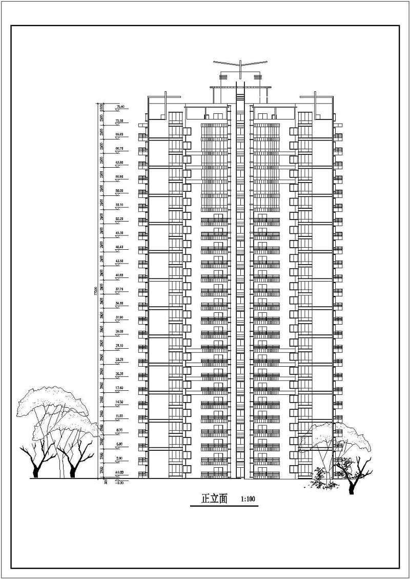 高层住宅<a href=https://www.yitu.cn/su/8159.html target=_blank class=infotextkey>楼</a>建筑<a href=https://www.yitu.cn/su/7590.html target=_blank class=infotextkey>设计</a>图