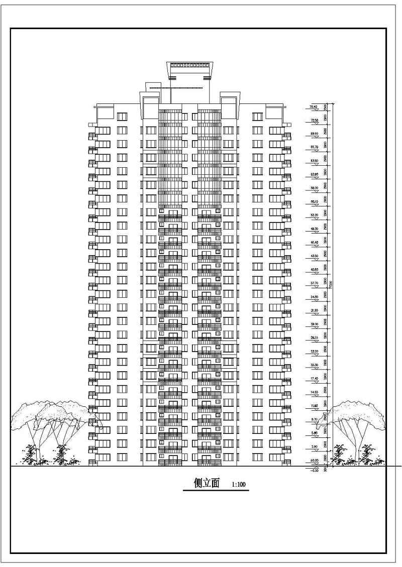 高层住宅<a href=https://www.yitu.cn/su/8159.html target=_blank class=infotextkey>楼</a>建筑<a href=https://www.yitu.cn/su/7590.html target=_blank class=infotextkey>设计</a>图