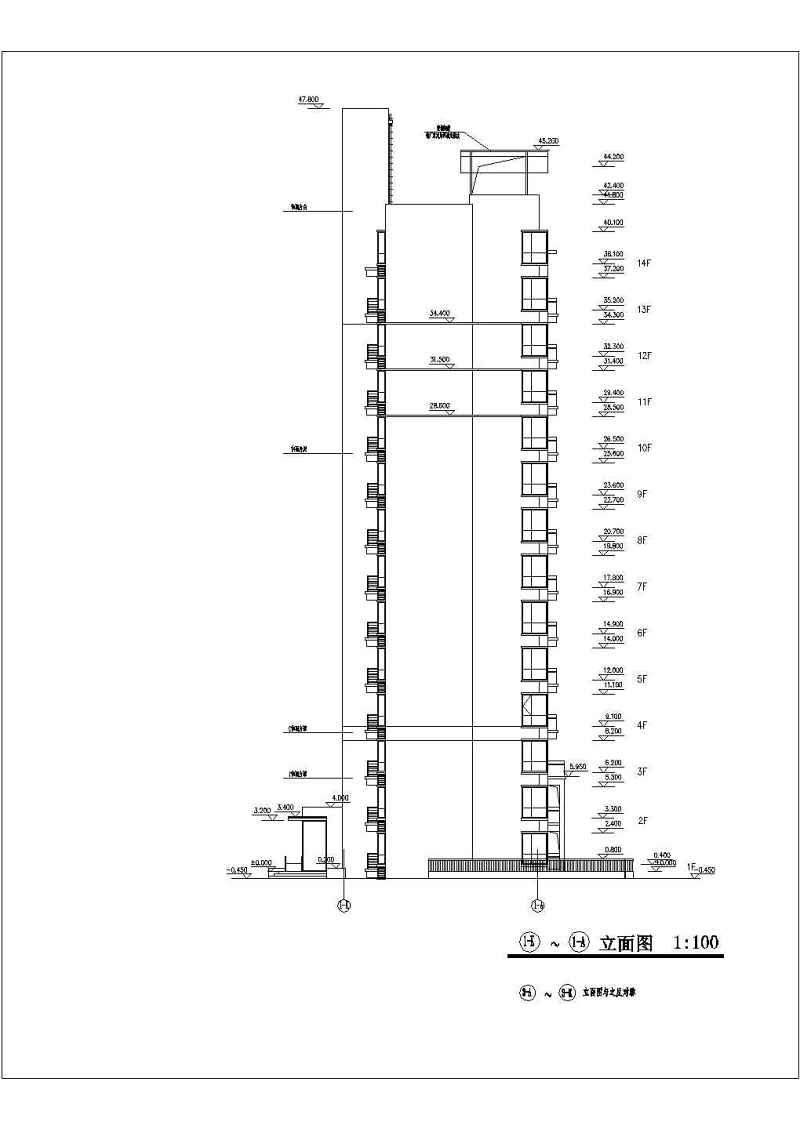 高层<a href=https://www.yitu.cn/su/7987.html target=_blank class=infotextkey>小区</a>建筑施工图