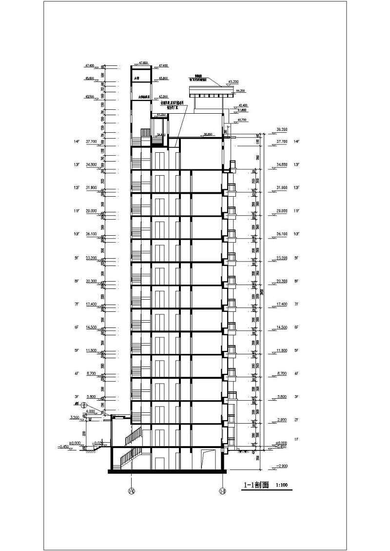 高层<a href=https://www.yitu.cn/su/7987.html target=_blank class=infotextkey>小区</a>建筑施工图