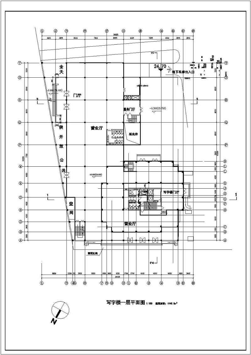 某高层写字<a href=https://www.yitu.cn/su/8159.html target=_blank class=infotextkey>楼</a>全套建筑<a href=https://www.yitu.cn/su/7590.html target=_blank class=infotextkey>设计</a>图