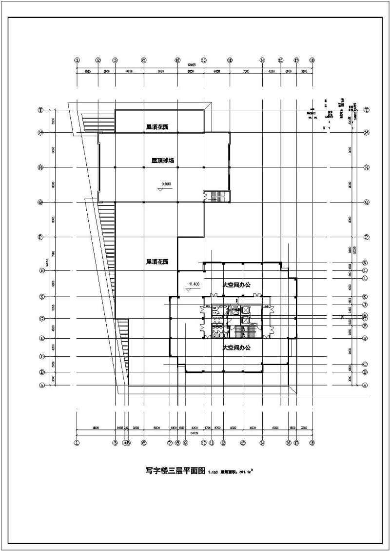 某高层写字<a href=https://www.yitu.cn/su/8159.html target=_blank class=infotextkey>楼</a>全套建筑<a href=https://www.yitu.cn/su/7590.html target=_blank class=infotextkey>设计</a>图