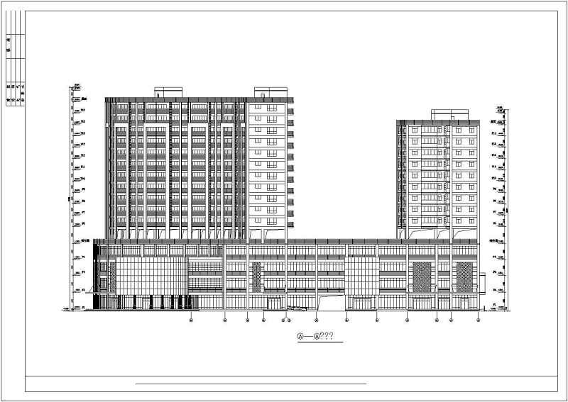 某高层商住<a href=https://www.yitu.cn/su/8159.html target=_blank class=infotextkey>楼</a>全套建筑<a href=https://www.yitu.cn/su/7590.html target=_blank class=infotextkey>设计</a>cad施工图