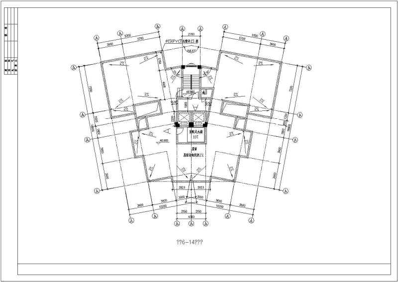 某高层商住<a href=https://www.yitu.cn/su/8159.html target=_blank class=infotextkey>楼</a>全套建筑<a href=https://www.yitu.cn/su/7590.html target=_blank class=infotextkey>设计</a>cad施工图