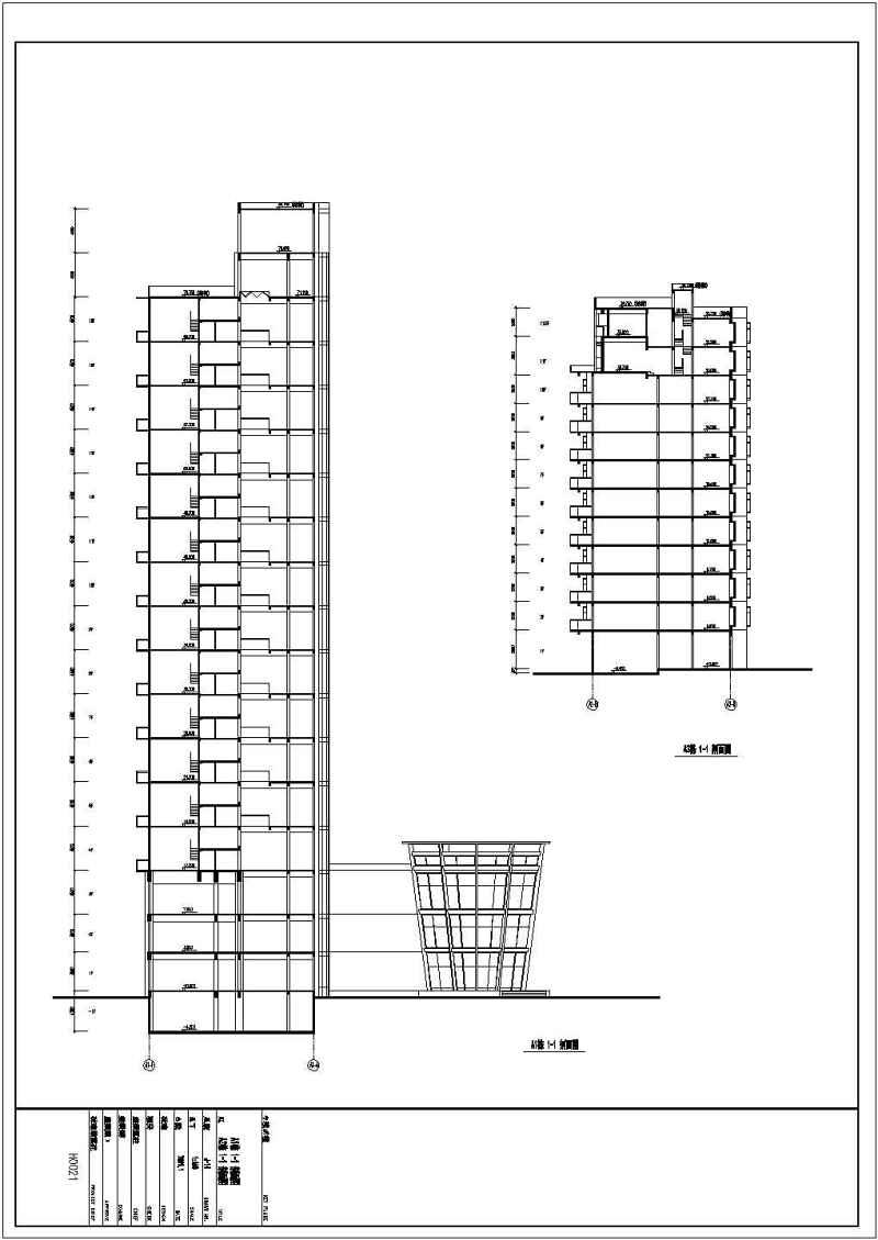 某高层商住<a href=https://www.yitu.cn/su/8159.html target=_blank class=infotextkey>楼</a>建筑<a href=https://www.yitu.cn/su/7590.html target=_blank class=infotextkey>设计</a>cad全套施工图