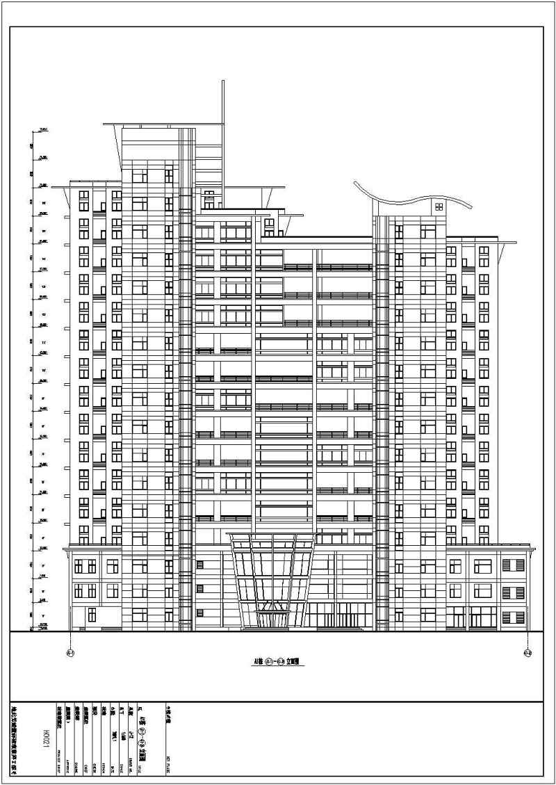 某高层商住<a href=https://www.yitu.cn/su/8159.html target=_blank class=infotextkey>楼</a>建筑<a href=https://www.yitu.cn/su/7590.html target=_blank class=infotextkey>设计</a>cad全套施工图