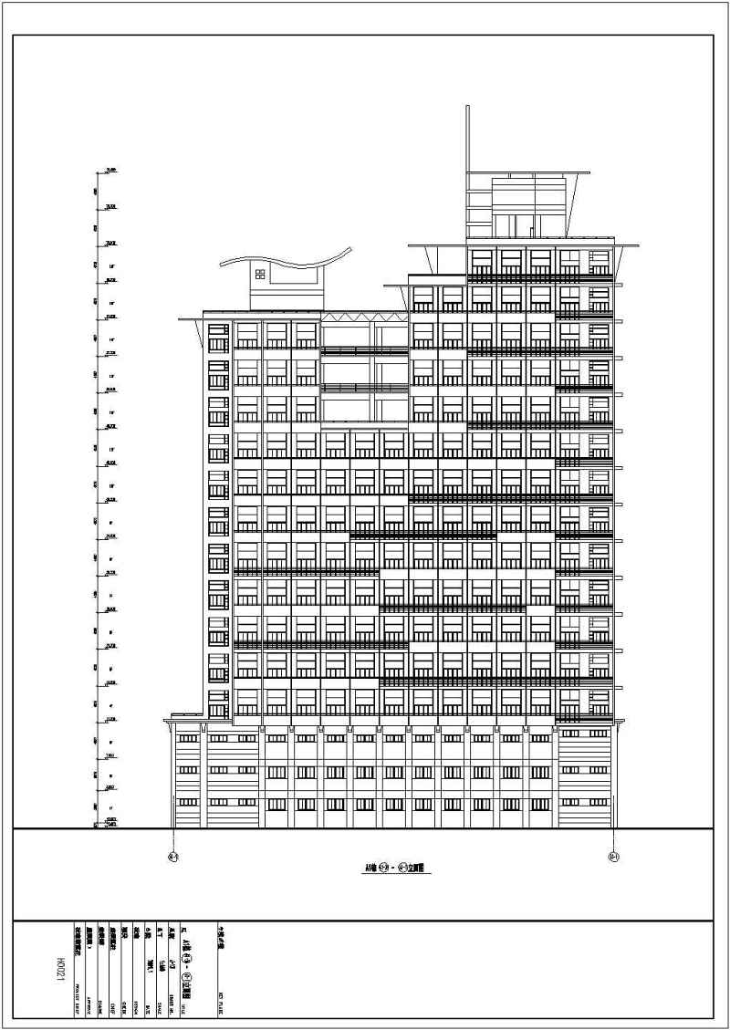 某高层商住<a href=https://www.yitu.cn/su/8159.html target=_blank class=infotextkey>楼</a>建筑<a href=https://www.yitu.cn/su/7590.html target=_blank class=infotextkey>设计</a>cad全套施工图