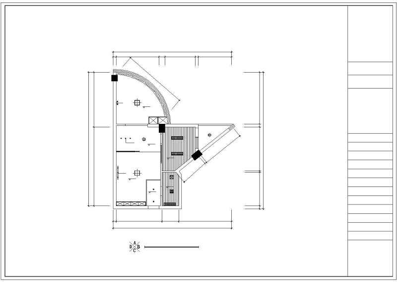 某单身公寓<a href=https://www.yitu.cn/su/8159.html target=_blank class=infotextkey>楼</a>装修<a href=https://www.yitu.cn/su/7590.html target=_blank class=infotextkey>设计</a>cad方案图