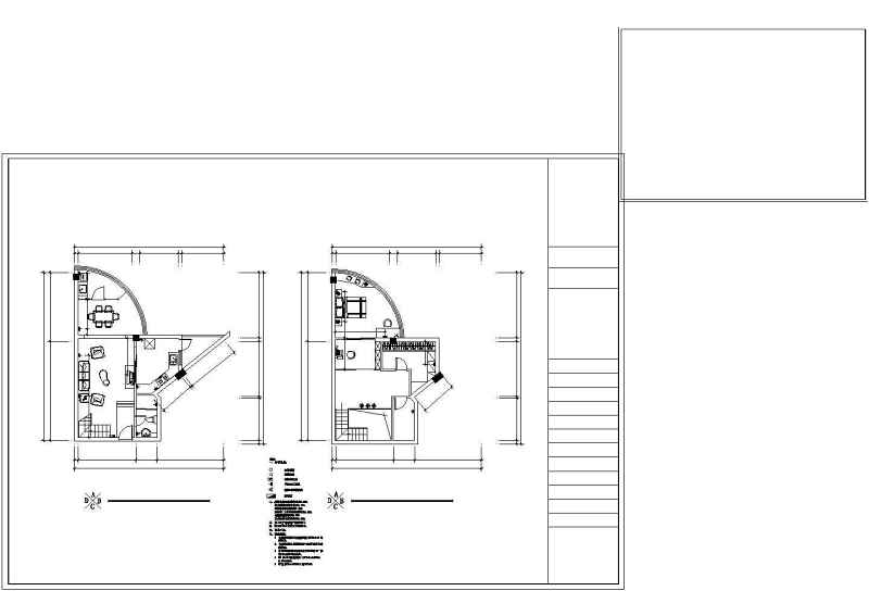 某单身公寓<a href=https://www.yitu.cn/su/8159.html target=_blank class=infotextkey>楼</a>装修<a href=https://www.yitu.cn/su/7590.html target=_blank class=infotextkey>设计</a>cad方案图