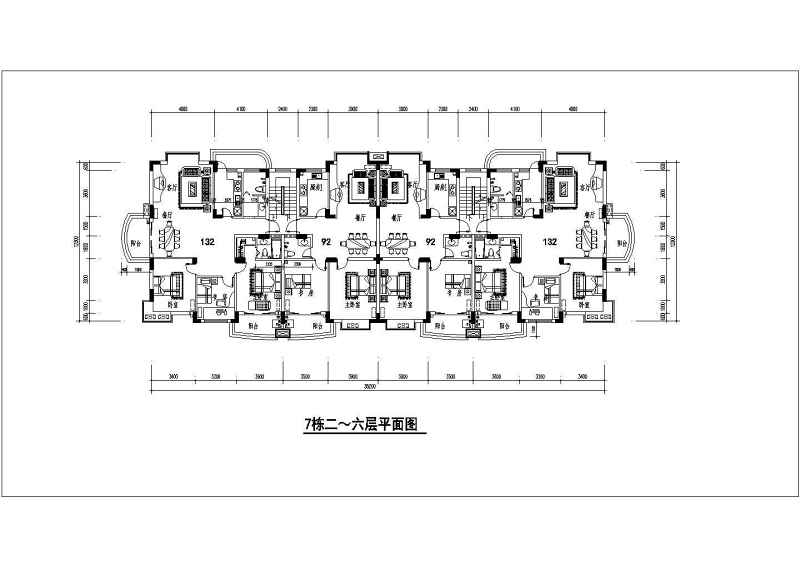 某<a href=https://www.yitu.cn/su/7987.html target=_blank class=infotextkey>小区</a>高层住宅建筑<a href=https://www.yitu.cn/su/7590.html target=_blank class=infotextkey>设计</a>图