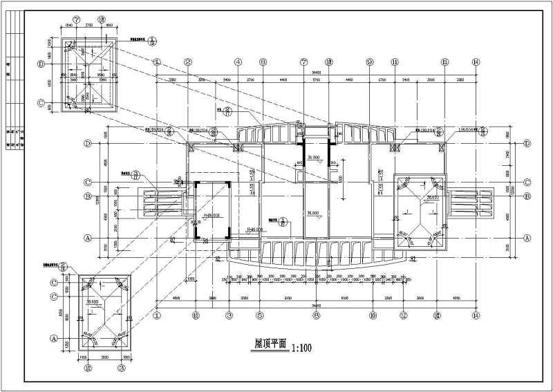 某<a href=https://www.yitu.cn/su/7987.html target=_blank class=infotextkey>小区</a>高层住宅<a href=https://www.yitu.cn/su/8159.html target=_blank class=infotextkey>楼</a>建筑<a href=https://www.yitu.cn/su/7590.html target=_blank class=infotextkey>设计</a>图