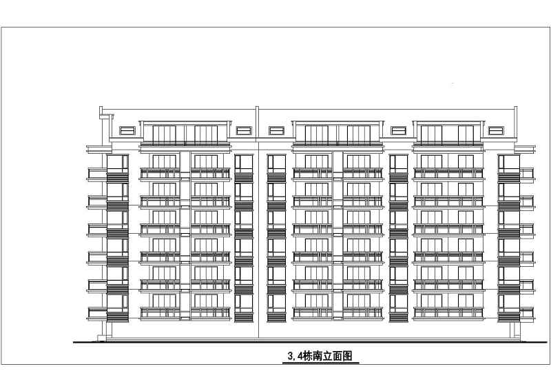 某<a href=https://www.yitu.cn/su/7987.html target=_blank class=infotextkey>小区</a>高层住宅<a href=https://www.yitu.cn/su/8159.html target=_blank class=infotextkey>楼</a>建筑<a href=https://www.yitu.cn/su/7590.html target=_blank class=infotextkey>设计</a>图