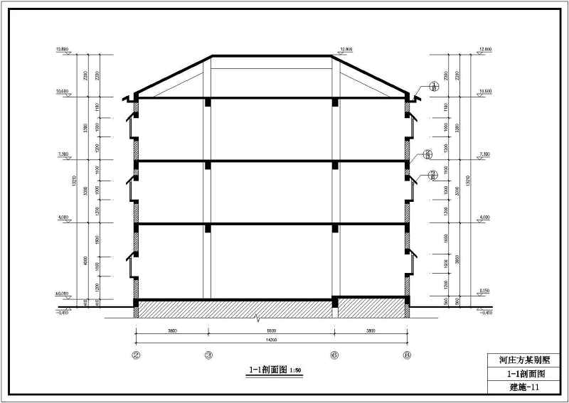 某三层<a href=https://www.yitu.cn/su/7637.html target=_blank class=infotextkey>框架</a>结构别墅<a href=https://www.yitu.cn/su/7590.html target=_blank class=infotextkey>设计</a>方案图