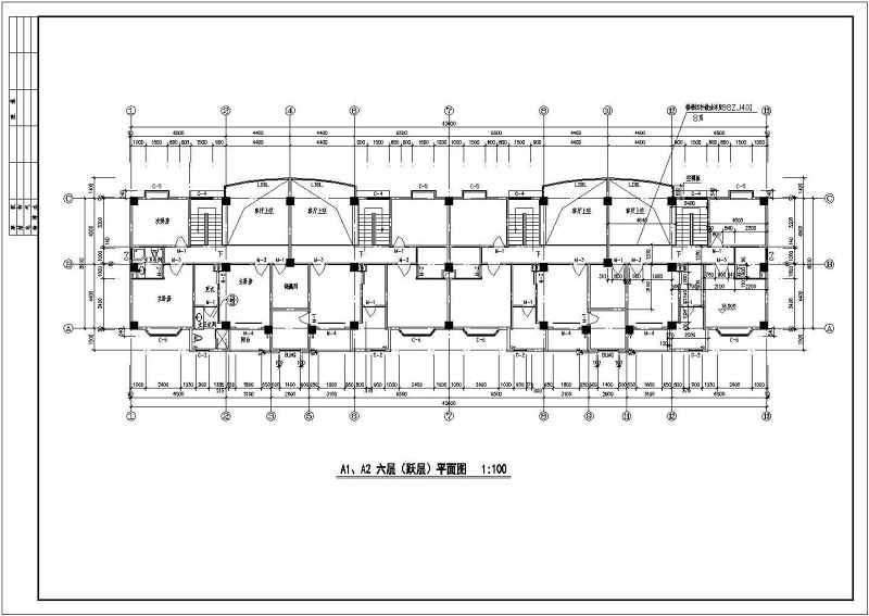 某高层商住<a href=https://www.yitu.cn/su/8159.html target=_blank class=infotextkey>楼</a>建筑<a href=https://www.yitu.cn/su/7590.html target=_blank class=infotextkey>设计</a>图