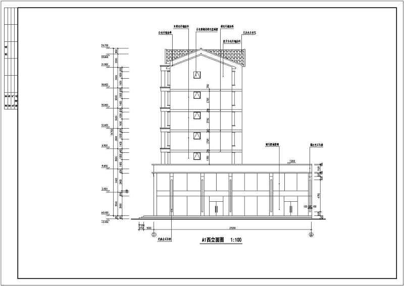 某高层商住<a href=https://www.yitu.cn/su/8159.html target=_blank class=infotextkey>楼</a>建筑<a href=https://www.yitu.cn/su/7590.html target=_blank class=infotextkey>设计</a>图