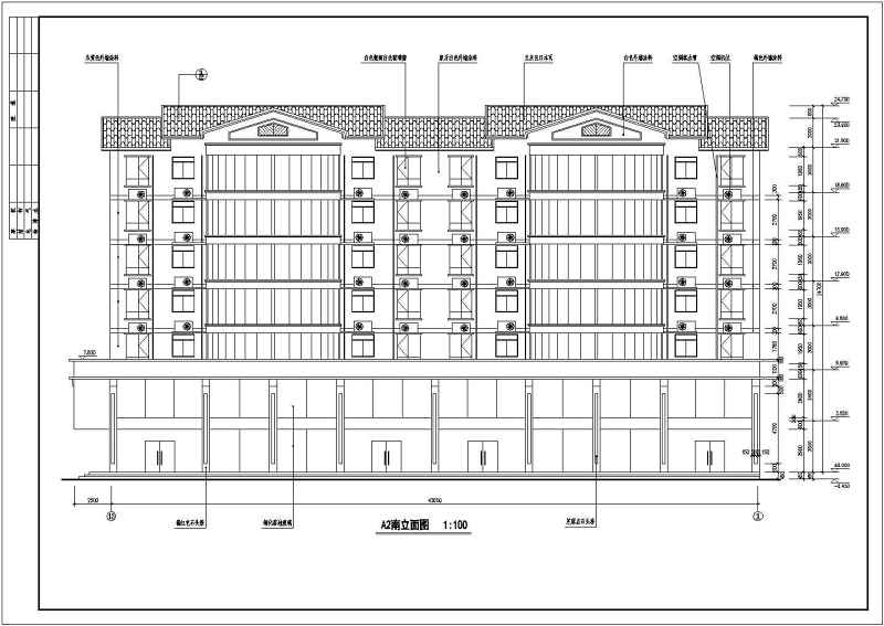 某高层商住<a href=https://www.yitu.cn/su/8159.html target=_blank class=infotextkey>楼</a>建筑<a href=https://www.yitu.cn/su/7590.html target=_blank class=infotextkey>设计</a>图