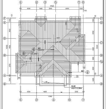 某混合结构美式别墅全套建筑施工图