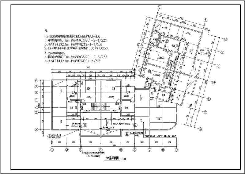 荣泰春天高层住宅建筑施工图