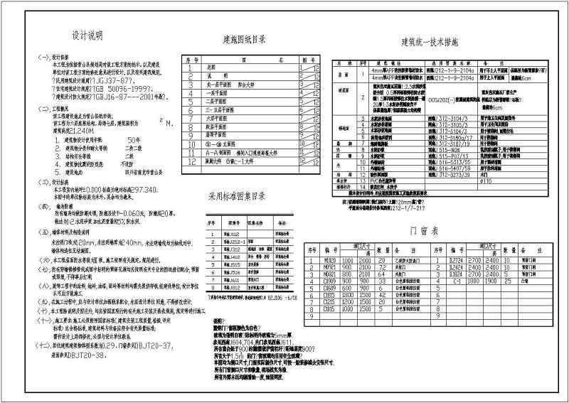 荣泰春天高层住宅建筑施工图